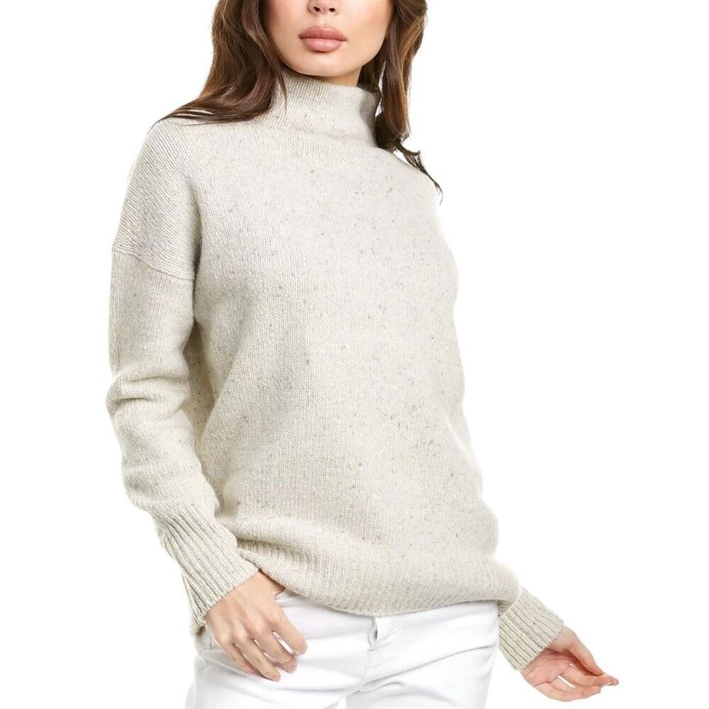Vince Funnel Neck Wool‎ Blend Sweater